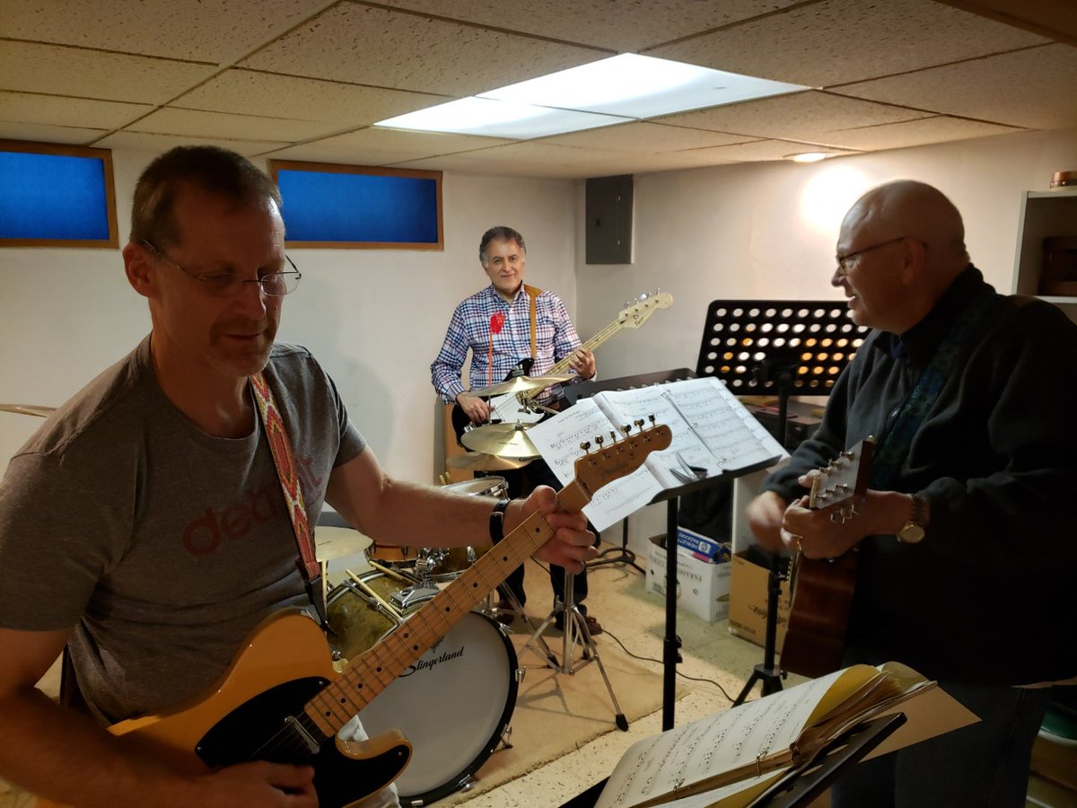 Jim Hooper, Mike Huellmantel, Tim Butler, Mark Cory and the Back 40 getting ready for Pentecost Praiseapalooza on Sunday at 5.  Join us at the Terrace for our 5 pm version of a cantata Sunday.  Wear read for the Holy Spirit!