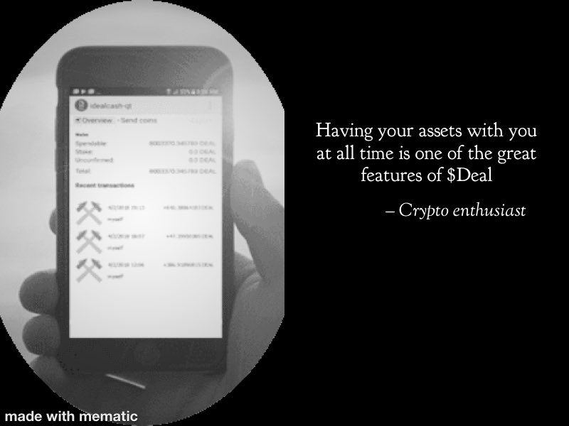 ⁦<a href="/IDealCashTeam/">IDealCash</a>⁩ is working hard to create more great features for you #cryptocurrency $Deal