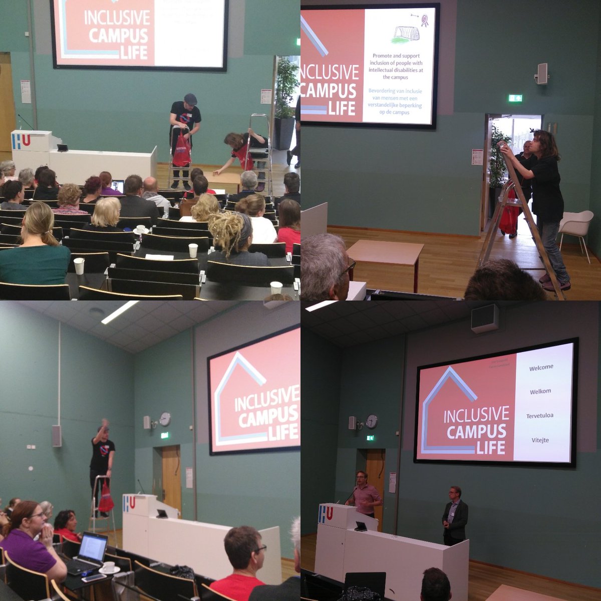 Vandaag de laatste dag van de conferentie Inclusive Campuslife. Met meer beeldende lezingen over verbinding en ruimte krijgen en weer interessante workshops!
