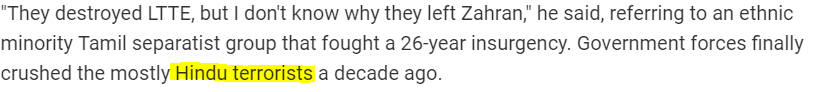 158Talking about the 'T' word, it isn't as if the good folks at the  #NDTV don't know that such a word exists.Heck, they've actually been known to use it once in a while too!And then there are some jokers who accuse them of having an 'agenda'!(Source:  https://www.ndtv.com/world-news/man-in-isis-video-could-be-sri-lanka-suicide-attack-mastermind-2028022)