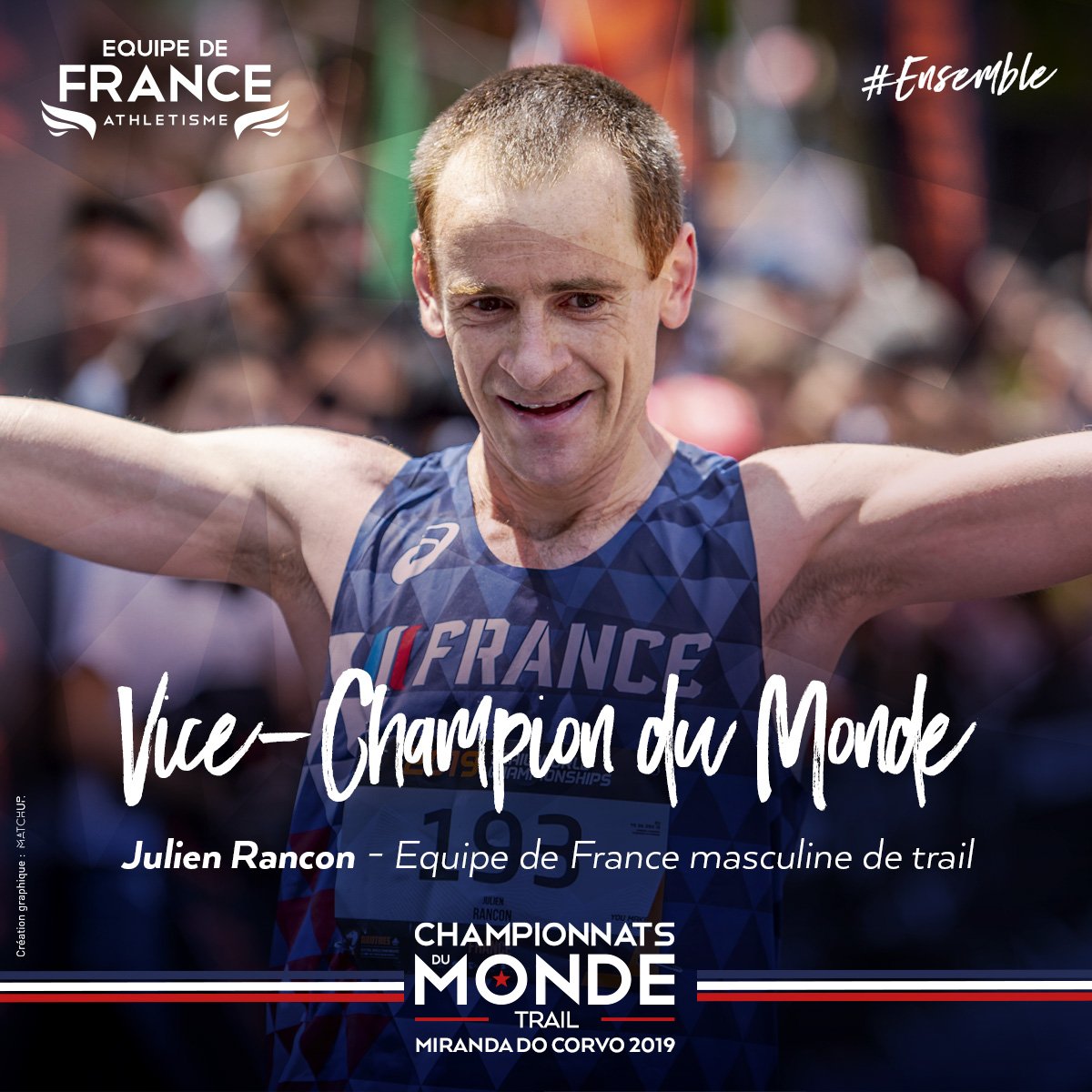FFAthletisme's tweet image. 🇫🇷 La grande joie de Julien Rancon, médaillé d'argent des championnats du monde de trail à Miranda do Corvo (Portugal) après une superbe course !🥇