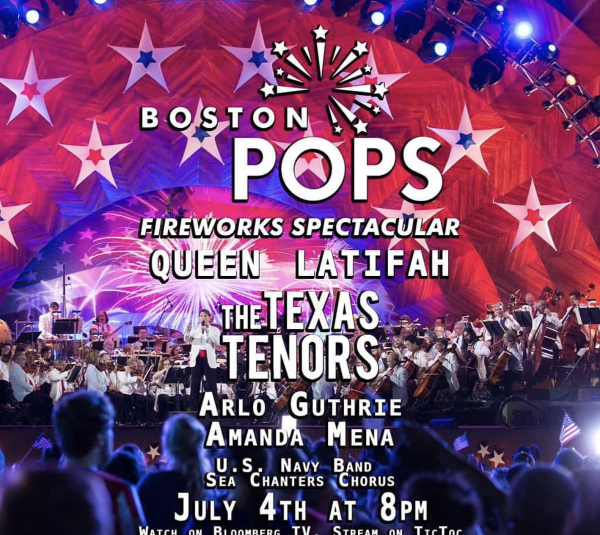 PamBanks18's tweet photo. It’s Saturday & only 25 days until #JULY4th!! What an exciting evening it will be with @thetexastenors with @TheBostonPops @TTTFanClub #BostonJuly4th #ProudAmericans #TTTonTour #TTTRise #AGTChampions @JohnTheTenor @marcuswcollins @JCFisher7 🇺🇸 https://t.co/7rTD4xCaDJ