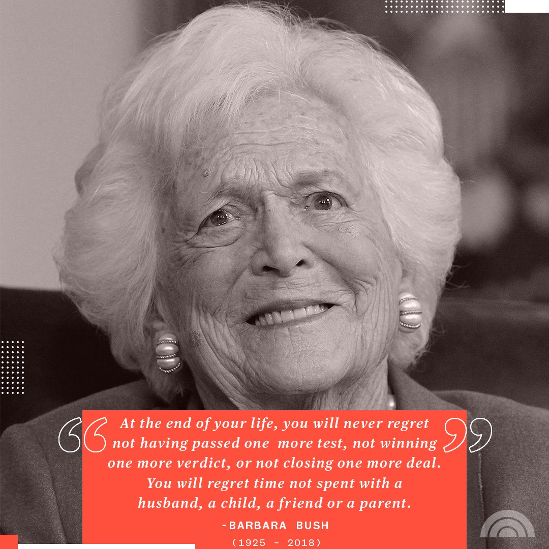 JennaSheinelle's tweet photo. Remembering former first lady Barbara Bush, who was born on this day in 1925. https://t.co/7TzpVkHM3p