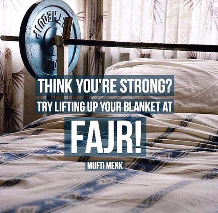 Everyone woke up for Fajr prayer during the month of Ramadan.. Don't lose that Taqwa and that routine after Ramadan.. Don't stop now.. Keep it going!

#Fajr #strength #iman #taqwa #muslim #muftimenk