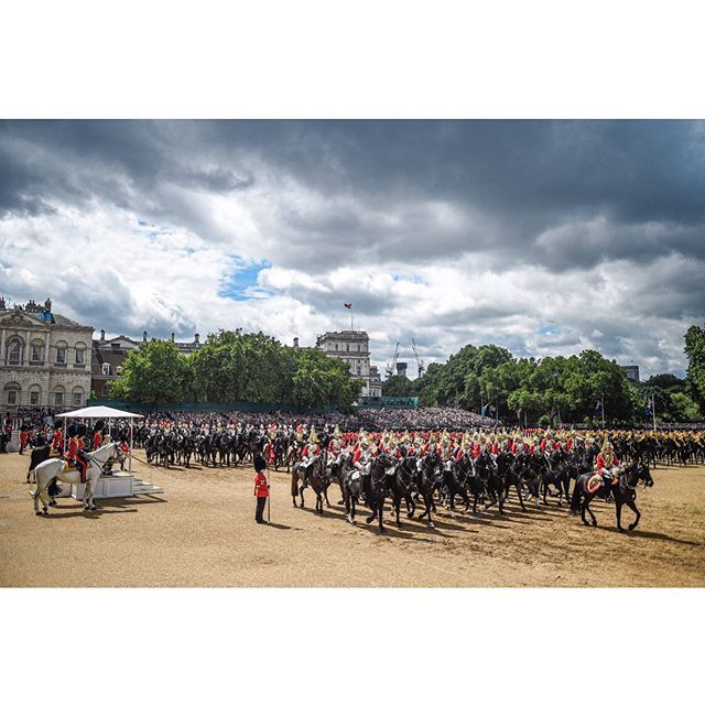 Members of the Household Cavalry ride past HRH Queen Elizabeth II during Trooping the Colour

Shot for @gettyimages

#vsco #vscocam #london #england #troopingthecolour #trooping #royal #monarchy #military #soldiers #queensguard #musicians #parade #britishmonarchy #britishroy…