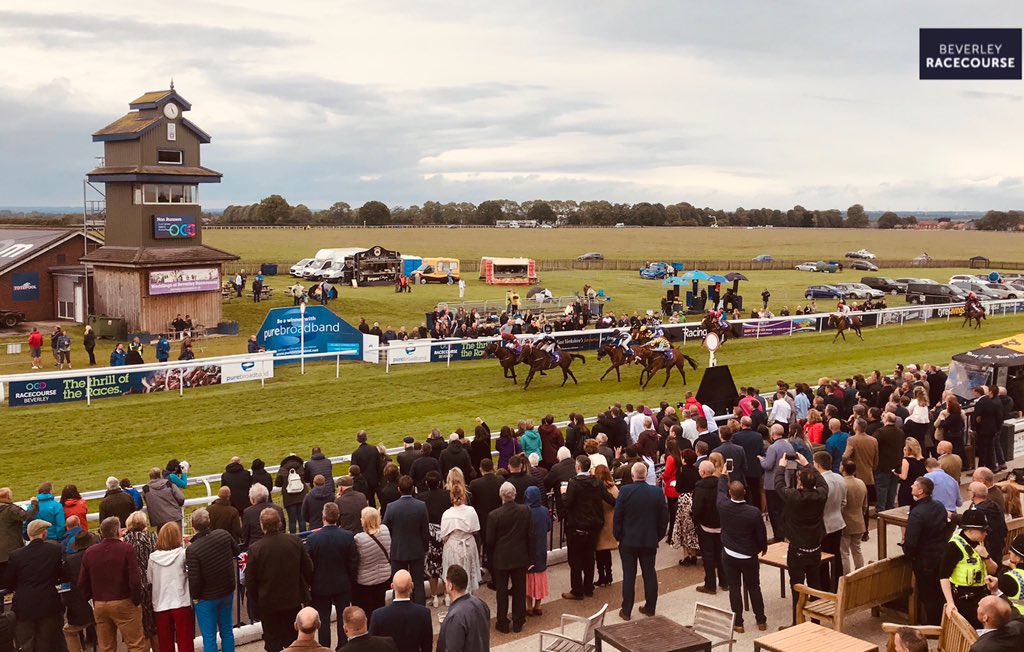 Beverley_Races's tweet photo. Ollivander leads home stablemate Beryl The Petal in division one of the Michael Foster Memorial Handicap - nicely played, @omeararacing 👏👏👏 https://t.co/2rAdJkpXve