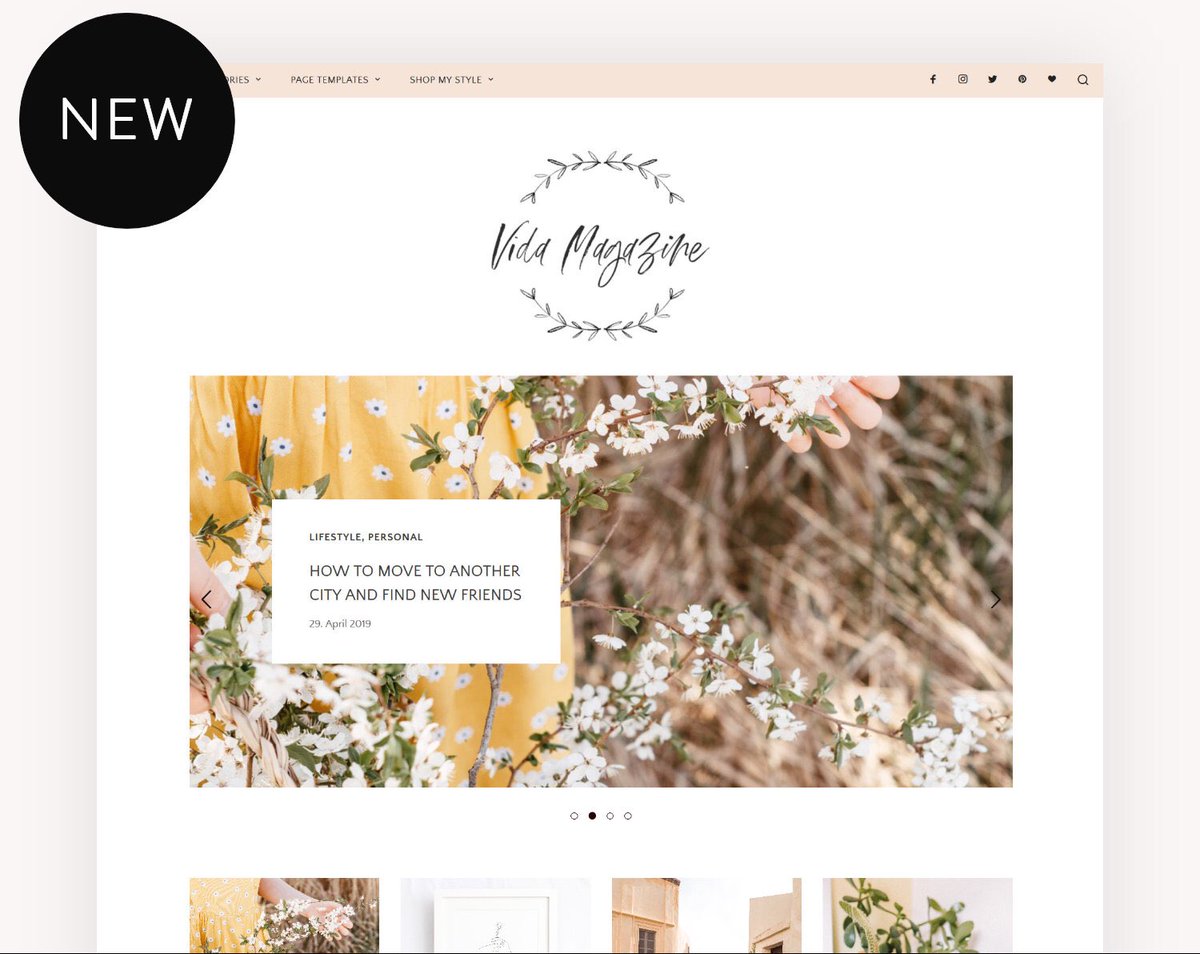 munichparis's tweet photo. The new Vida Magazine Theme is live in the shop 🍍👀 Check it out for an easy-to-use WordPress Blog Solution #lifestylebloggers #travelbloggers  https://t.co/juK041h8CF https://t.co/hLI8uItmlS