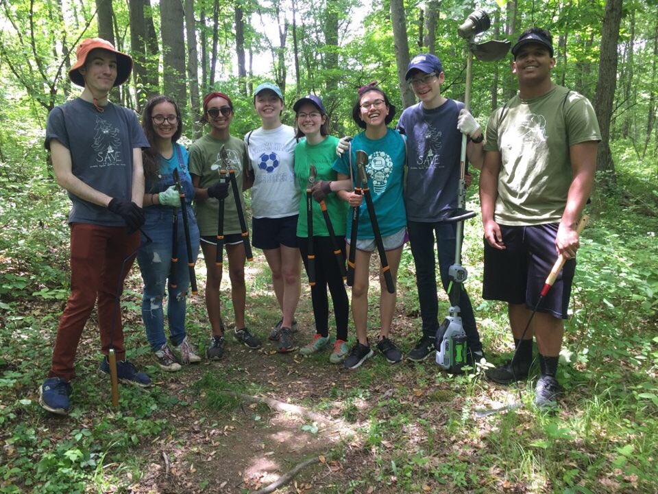 Thanks for the great work on the trail today!  Special thanks to our alumni, Joe, Maria, and Milena!