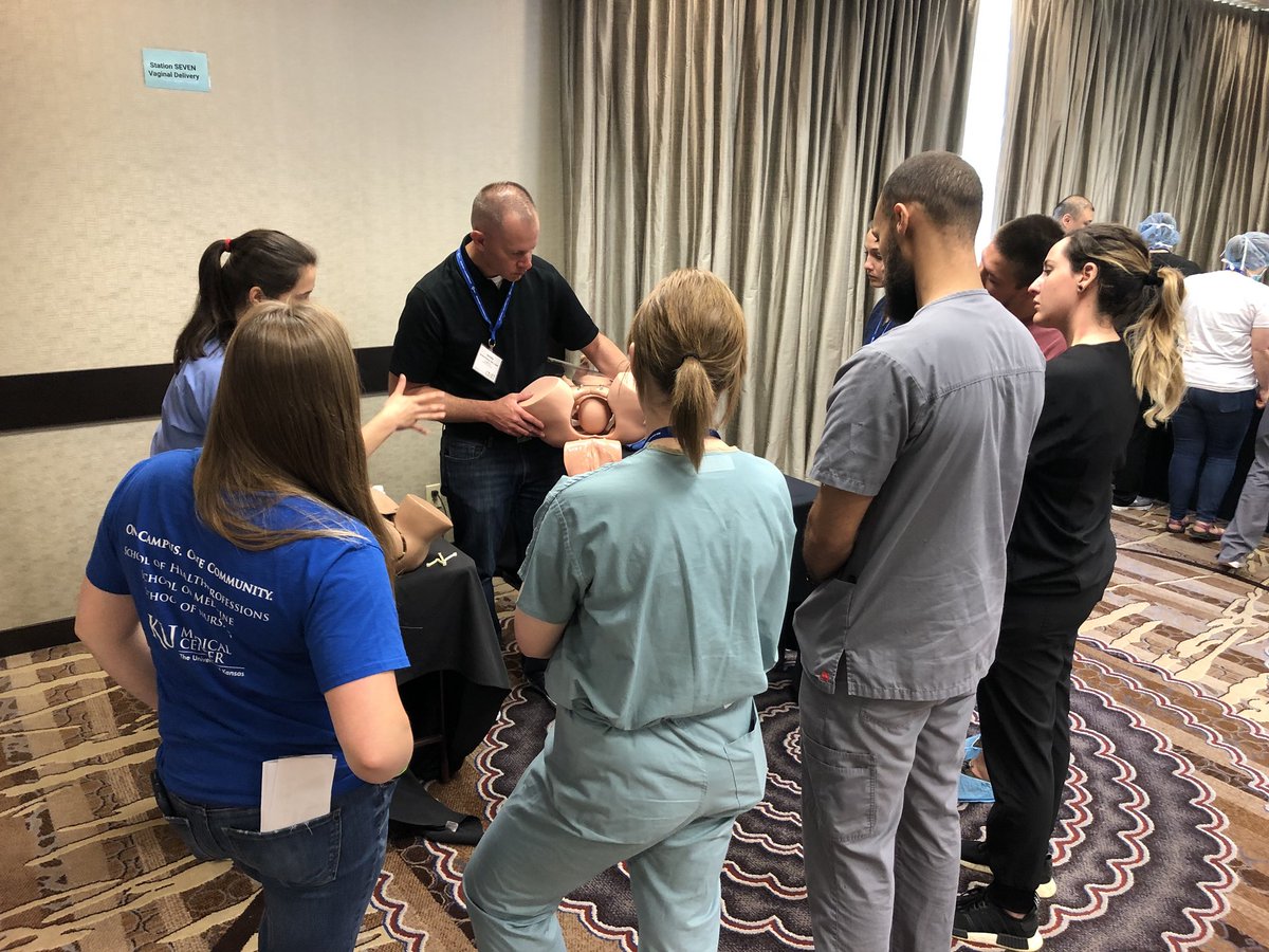 jenbacmck's tweet photo. Latex to Laryngoscopy with the summer rural (STORM) students at the @KansasAFP Annual Meeting! 

#KAFPAM
@KUSM_Wichita 
@KUMedCenter https://t.co/YYEURsVTR3