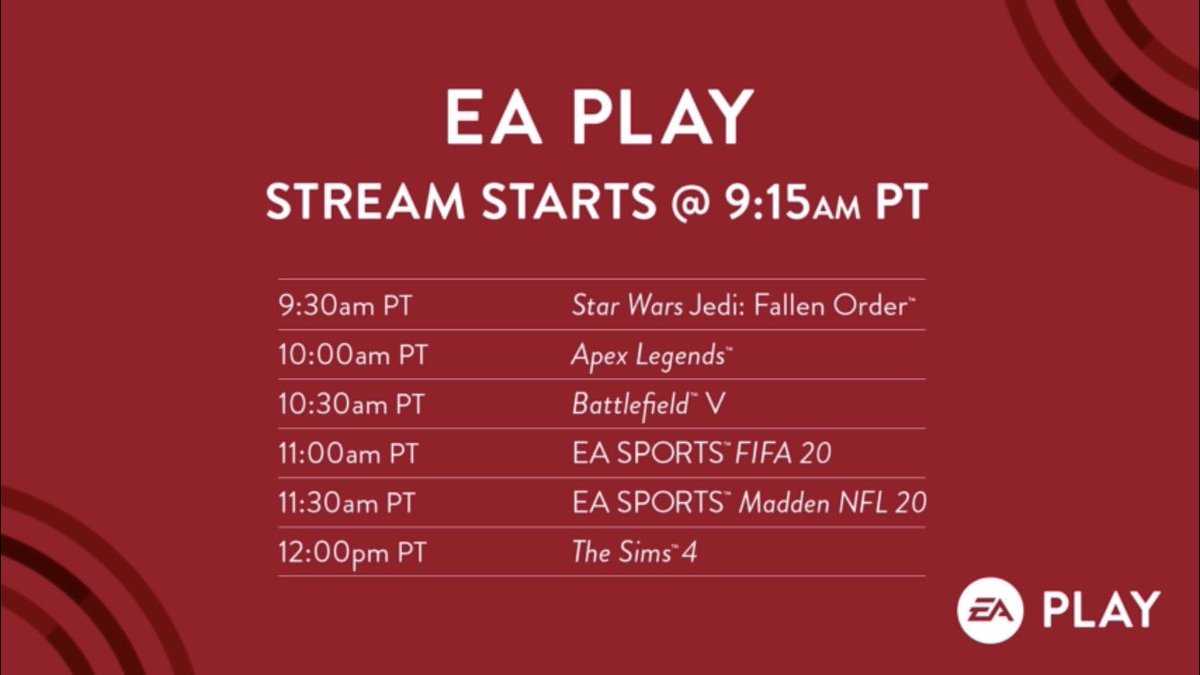 BFRoundup's tweet photo. 🔴 LIVE NOW 🔴
#EAPlay Livestream 

▶️ Twitch: https://t.co/VrlFrbTuqV 
▶️ YouTube: https://t.co/WmTI1wCIaS

My flight back home from vacation boards now, so won’t be able to do live tweets...
But make sure to watch the stream! I can feel glorious things coming our way! https://t.co/gQxKmix4IC