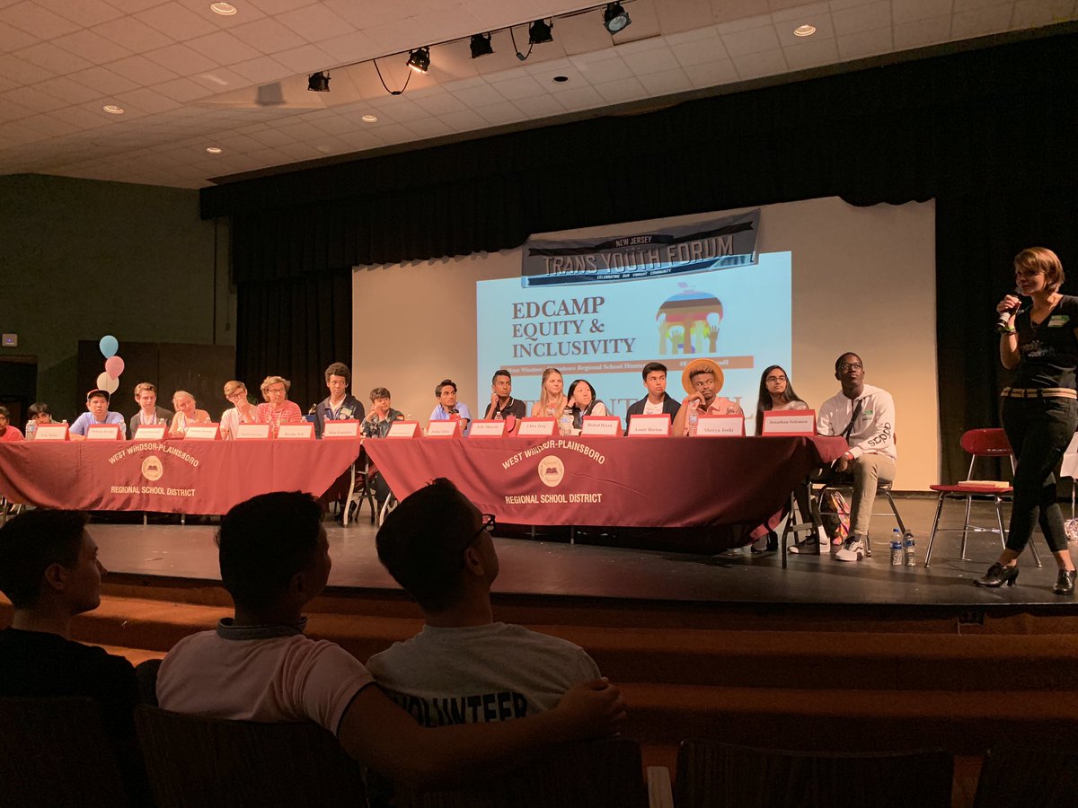 DrSchimpfCMS's tweet photo. The #studentvoice is key to our continued growth and learning as educators. We must foster #equitable and #inclusive schools. Bravo to these strong, eloquent, dedicated #wwprsd students and their peers for sharing their perspectives. #EdCampEandI #TEAMCommUNITY https://t.co/wfh8xq4uqC
