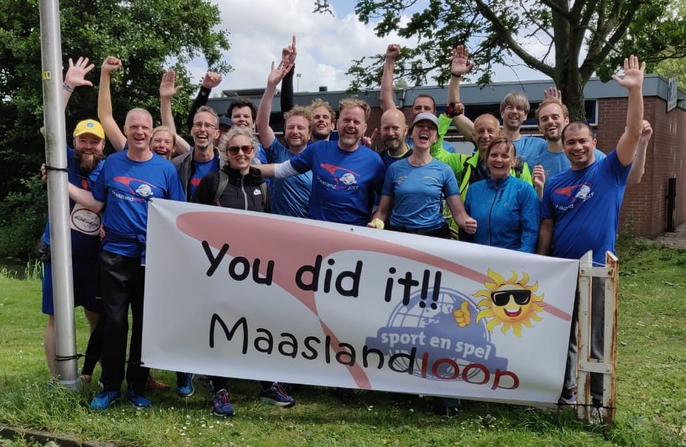 delft_q's tweet photo. En de Maaslandloop is tot een goed einde gebracht! In totaal met alle ploegen 42.500 voor Stichting Avavieren opgehaald. Top! Dank aan alle supporters en sponsoren die dit avontuur en resultaat mogelijk hebben gemaakt! #Maaslandloop https://t.co/N4O9zosDdz
