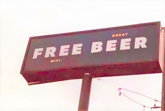 beertrekkie's tweet image. Free Beer?! Hell yeah, I'm down.....
Hey, wait a sec...
awwww.......  BOOGER!!!

.
#beer #freebeer #beersign #billboard #falseadvertising #humor #funnybeer