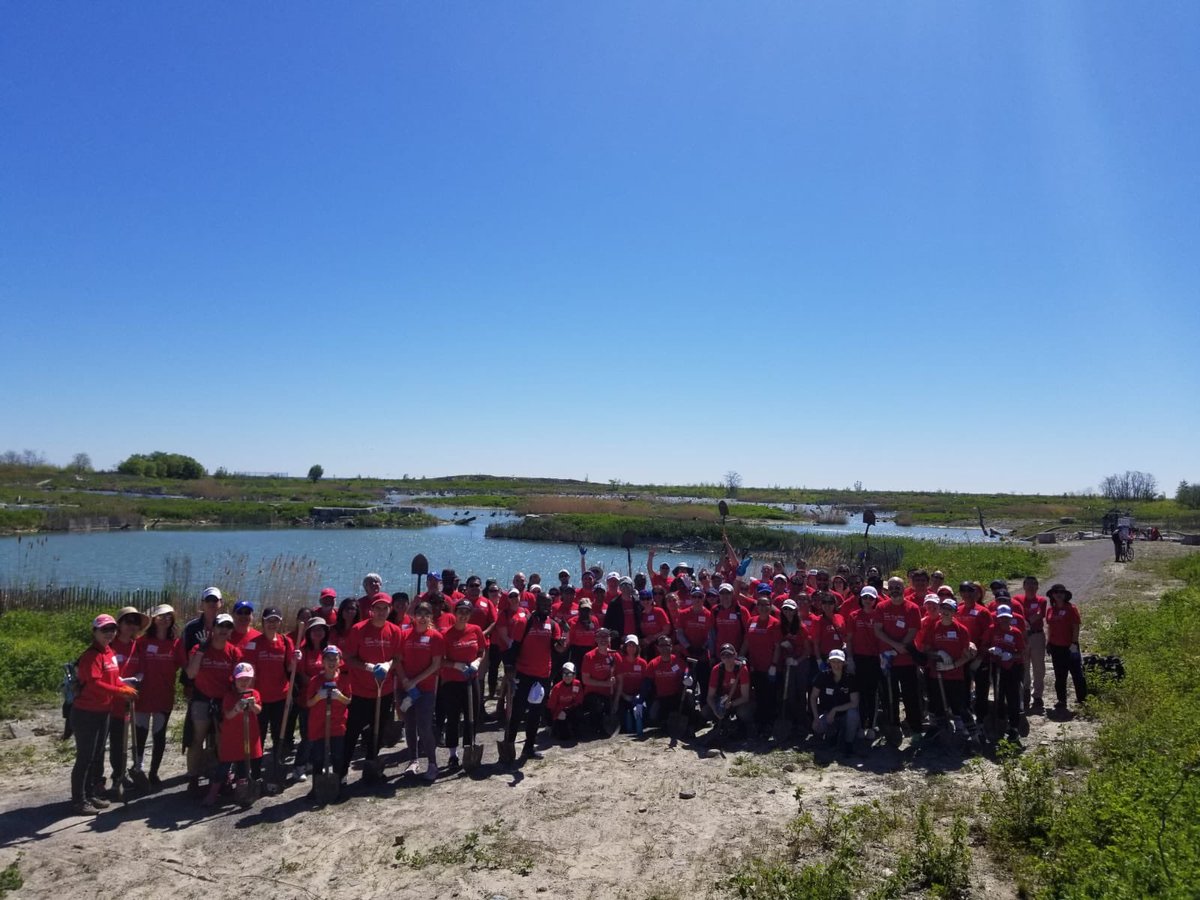 forestscanada's tweet photo. A big THANK YOU to the hundreds of volunteers that came out for @Rogers #GiveTogether events that Forest Recovery Canada hosted across the country today! The fun continues tomorrow at a few more locations #ForestRC #LifeAtRogers #GiveBack https://t.co/QsY6updcOf