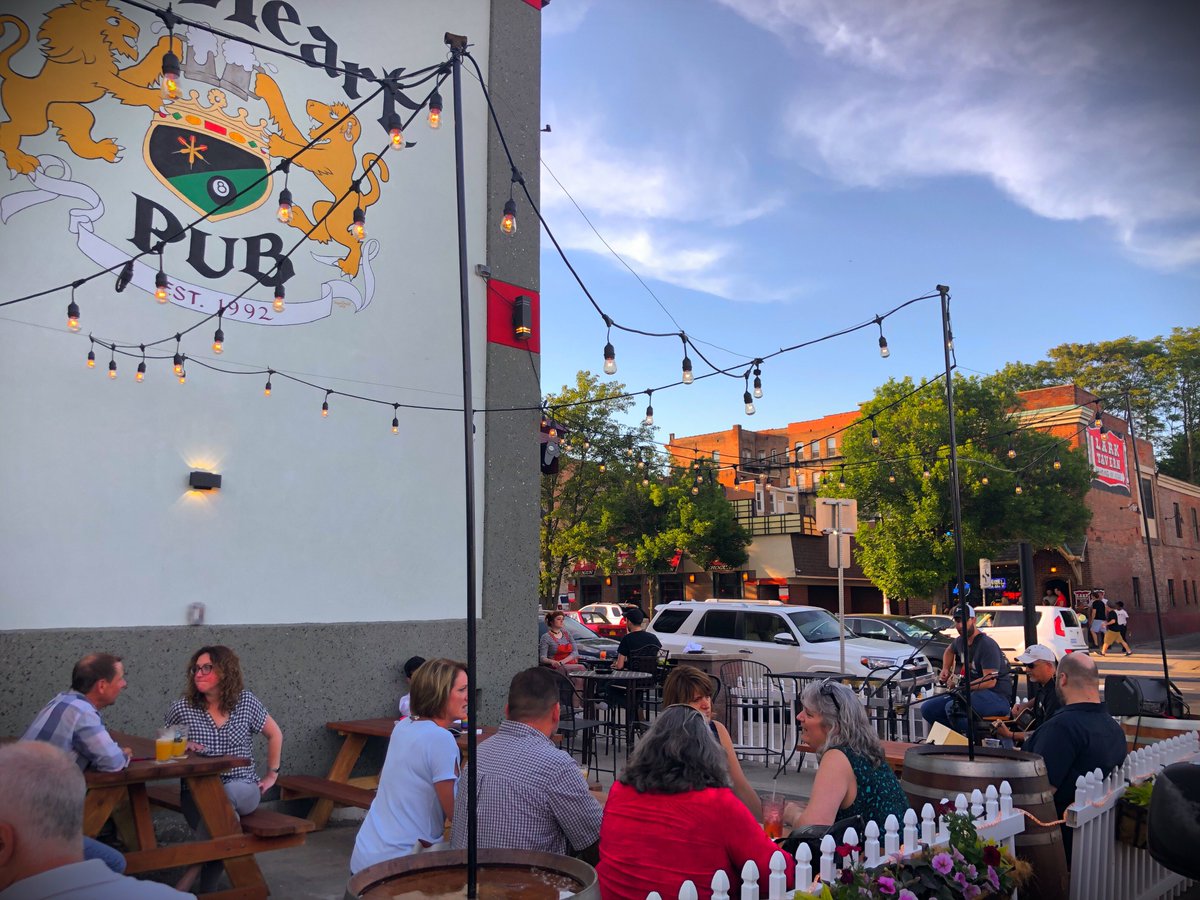 PubLionheart's tweet photo. The Lionheart is open at noon, both today and tomorrow, for Art on Lark and the Pride Parade. Come down and enjoy a cold beer on the patio. https://t.co/skEP2kgWyp