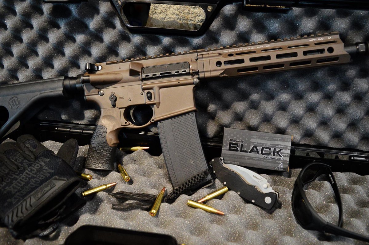 CenterTarget's tweet photo. The @DanielDefense DDM4V7 pistol has a 10.3” barrel and the MFR 9.0 rail for fast handling, accuracy, and reliability and compatibility with a wide variety of muzzle devices. It is an absolute MUST SEE to appreciate the quality and beauty of this rifle, it won't be here long! https://t.co/POTTZIUXjb