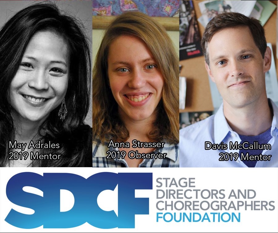 SDCFoundation's tweet photo. Happy Opening to #SDCFObserver Anna Strasser, and #SDCFMentors @MayAdrales and Davis McCallum at @HVShakespeare. https://t.co/ETFFiBKnw9