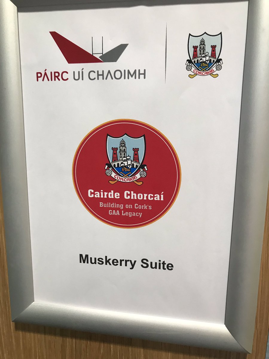 Come on into the Muskerry suite in @PaircUiChaoimh1 to join us for some pre match analysis and chat. Refreshments provided