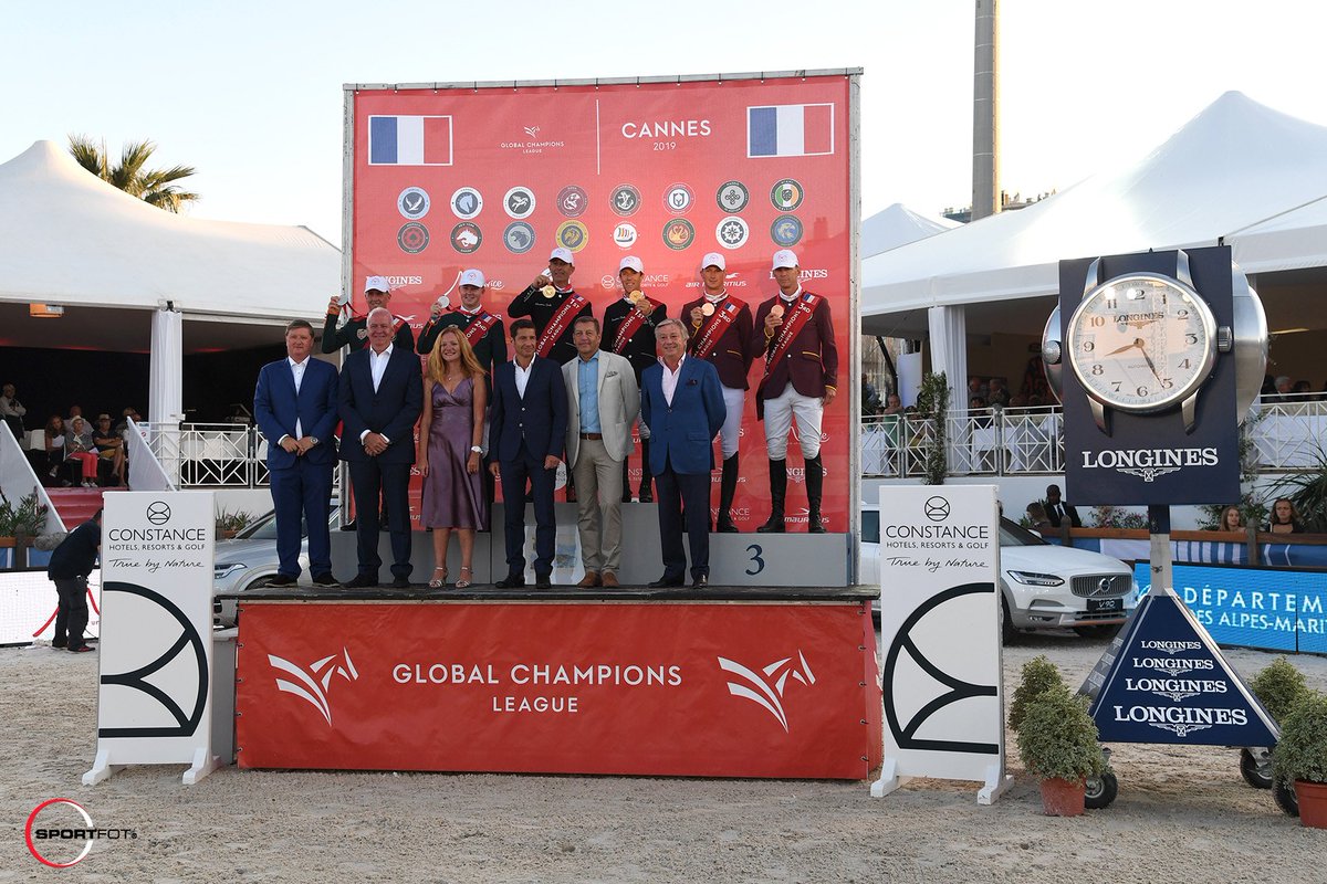 LGCTCannes's tweet photo. Remise des Prix de la Global Champions League presented by MTPA Mauritius - Constance Hotels &amp; Resorts - Air Mauritius CSI5* 1.55/1.60 m. 🏆
📷 © Sportfot
#jumpingcannes #lgctcannes #lgct #gcl #showjumping #jumping https://t.co/ESmAGSxjbd