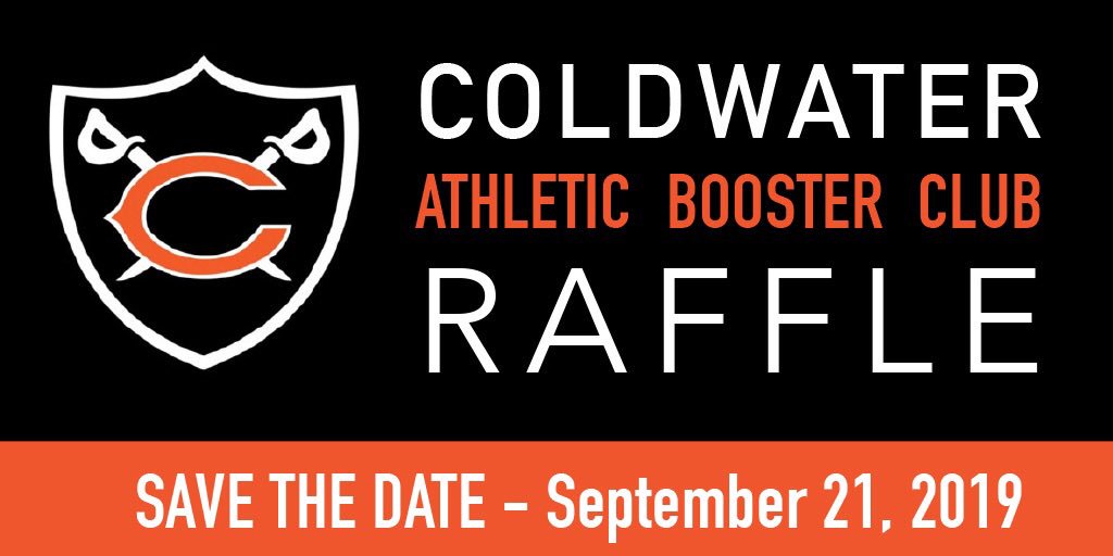COLDWATER Athletic Boosters will be hosting a Fall Raffle event on September 21, 2019. Live music, food, and social with tons of awesome prizes. Mark your calendars now!