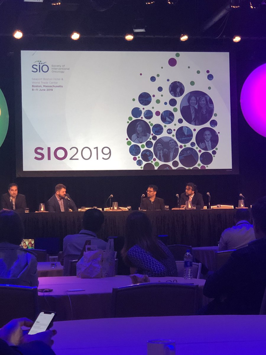 OncologyIR's tweet photo. #pennir own @md_rogue asking some intriguing questions at the immuno-oncology session. Sounds like all #IR better get up to date on direct tumor injections again. #SIO2019. #SIOScholars https://t.co/3AsNxJvWie