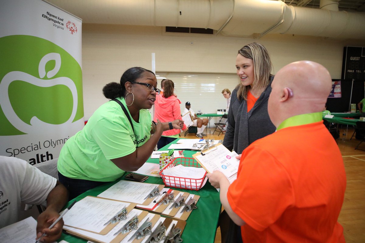 SOlympicsVA's tweet photo. Our Healthy Athletes program will serve more than 800 examinations at today’s Summer Games. Including, performing dental operations. https://t.co/20bzFIL9bY