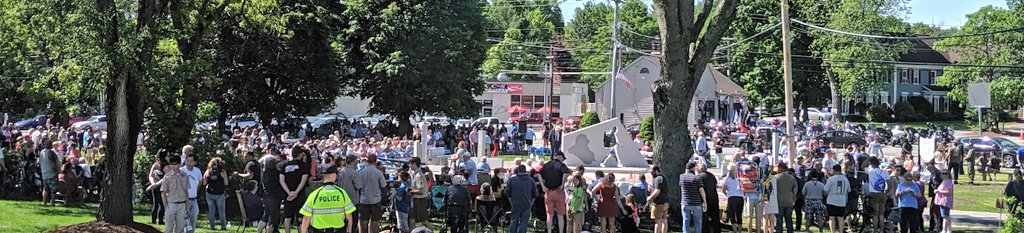 Today @TownofPepperell we join #GoldStarFamilies⭐, Service Members, all era Vets, families & friends for the dedication of the Middlesex Global War on Terrorism Veterans' Monument. A site to see, reflect & honor amongst all the symbolism within this park. #HonorTheirSacrifice🇺🇲