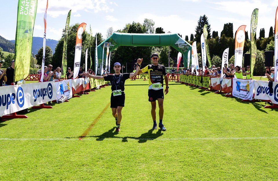 ipneos's tweet image. Martin Kern et Benoît Girondel ont terminé ensemble le 105K à la première place en 10h59m26s. Bravo messieurs !!