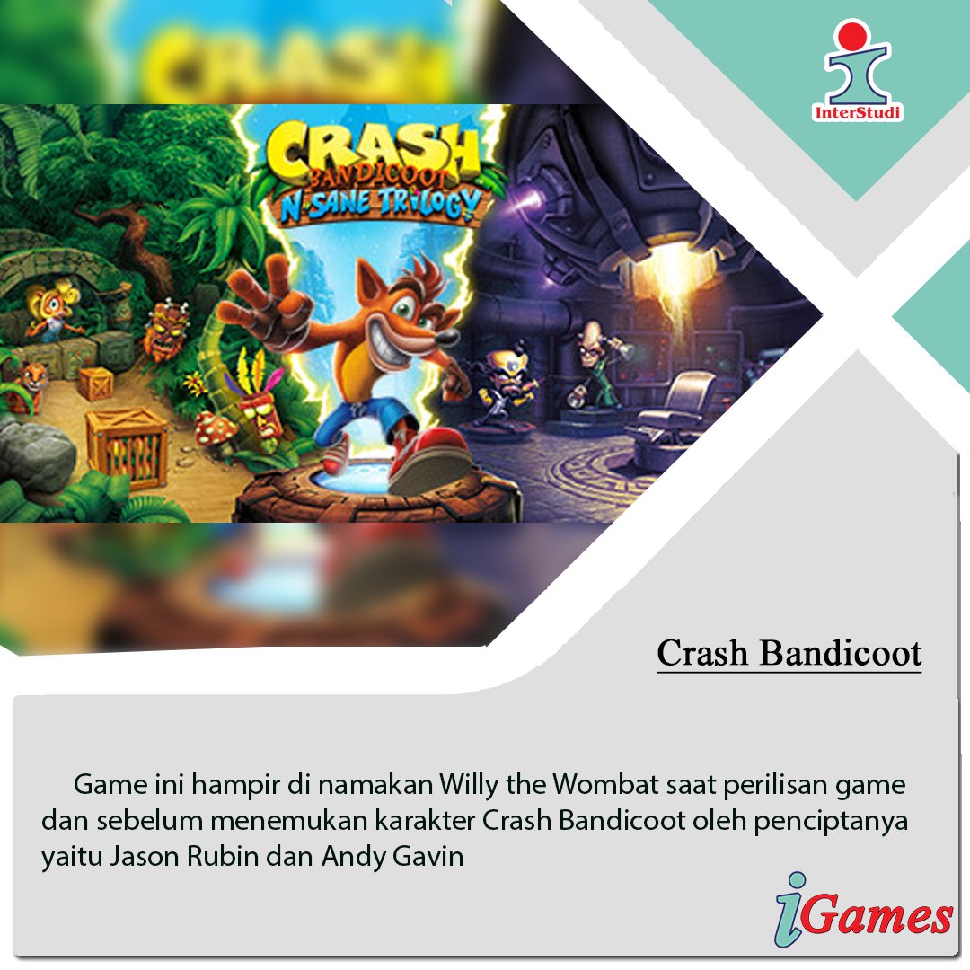 #faktamenarik #games #gaming #crashbandicoot#playstation #ps1  #photooftheday #instagood #instadaily #interstudi #fakta #gamer #informasi #tahukahkamu #ctr #fyi #crash #logitech #pubg #ps