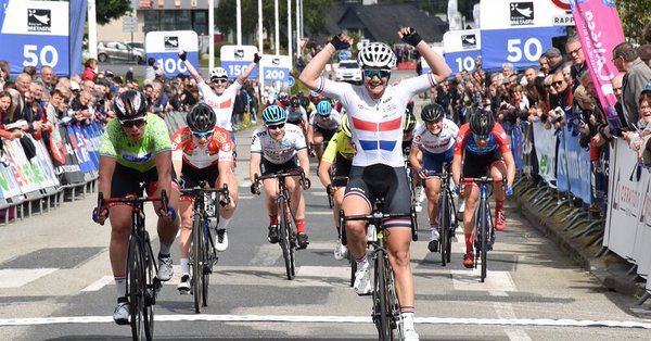 AussieLarry's tweet photo. Great News! The British Women's Road Race Champion @JessRoberts_99 has won stage 4 of the Tour de Bretagne Féminin (@TourdeBretagneF) beating no less than world class sprinter Kirsten Wild. More later. #CongratsJess https://t.co/0ypKqe5qiY