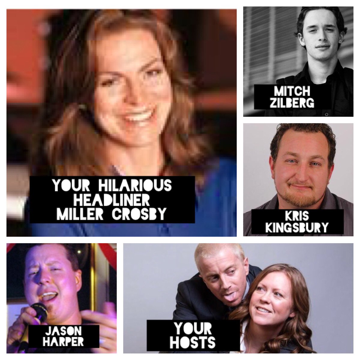 This Sunday @ 6:30pm we’ve got a heck of a show for ya! Hilarious headliner Miller Crosby &amp; the amazing Jason Harper , Kris Kingsbury and Mitch Zilberg. Enjoy $10 off your Roast Beef Dinner when you come to the show. Sponsored by @beausallnatural <a href="/julien_dionne/">Julien Dionne</a> <a href="/jengrantcomedy/">Jennifer Grant</a>
