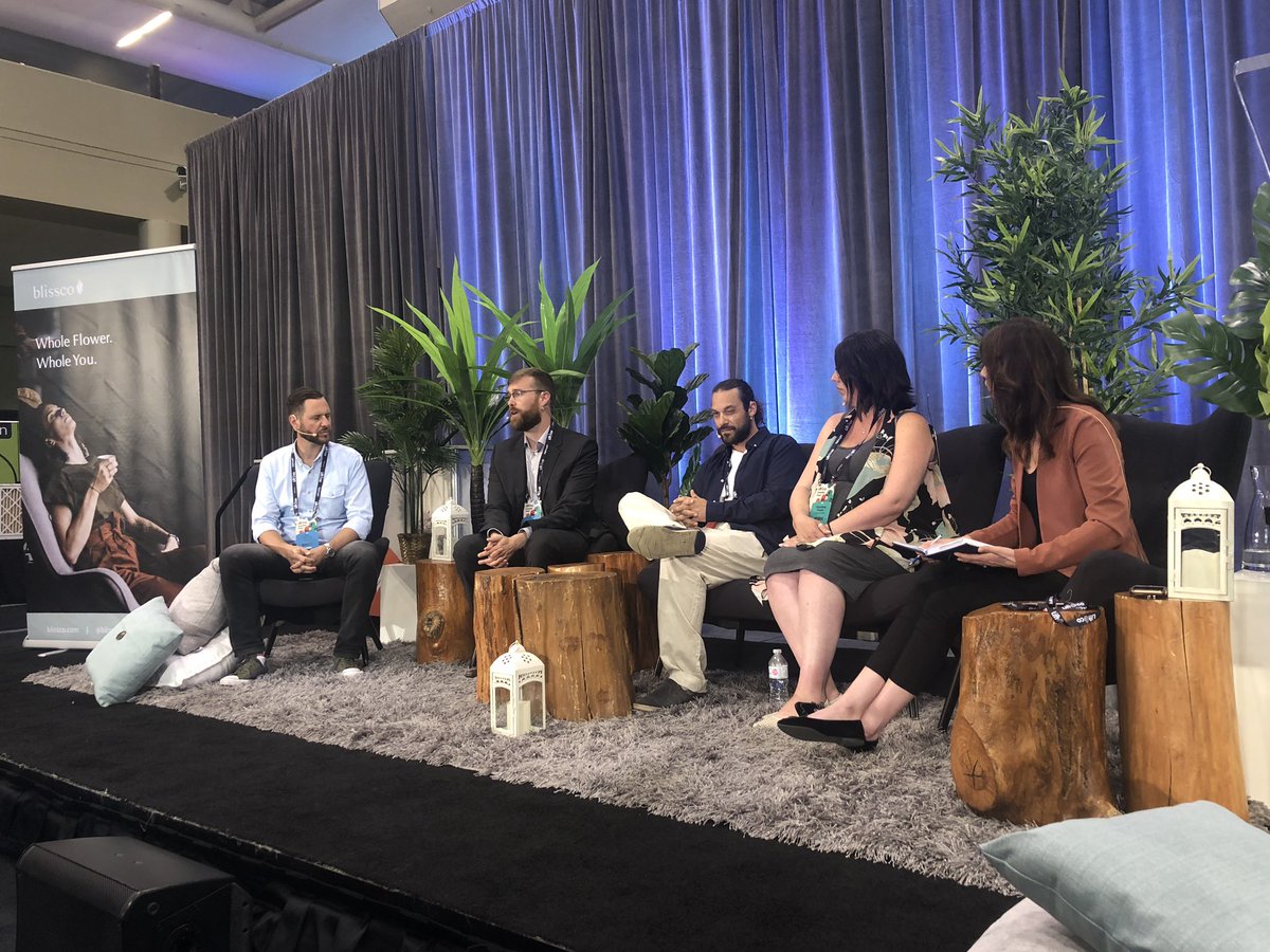 HAPPENING NOW: our co-founder and executive director Buck Young on the demo stage with @AlisonLMcMahon and <a href="/cannabisatwork/">Cannabis At Work</a> talking cannabis jobs for <a href="/liftandco/">Omid</a> #liftexpo #canntx #canadiancannabis