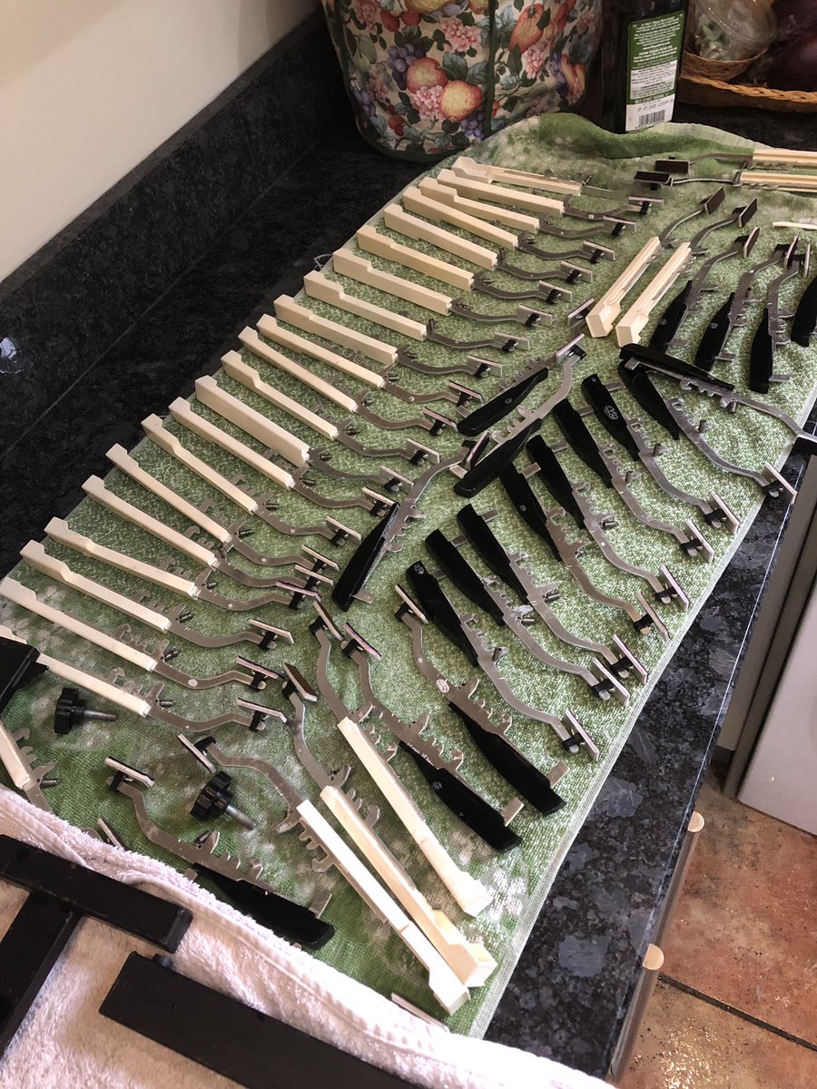 ThatDavidHarper's tweet image. I like to spend a Saturday night up to my elbows in soapy water, cleaning the innards of a 1970s keyboard instrument. It’s what all the cool kids do #SynthNerd
