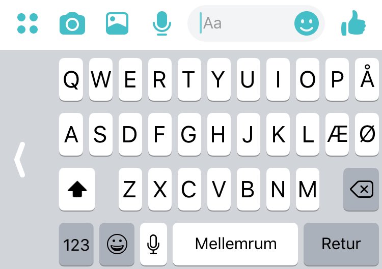 Har hele verden vidst det her længe? At man kan skubbe tastaturet til højre eller venstre, så man nemmere kan skrive med en hånd 🤯💃🏼#YouCouldHaveToldMe