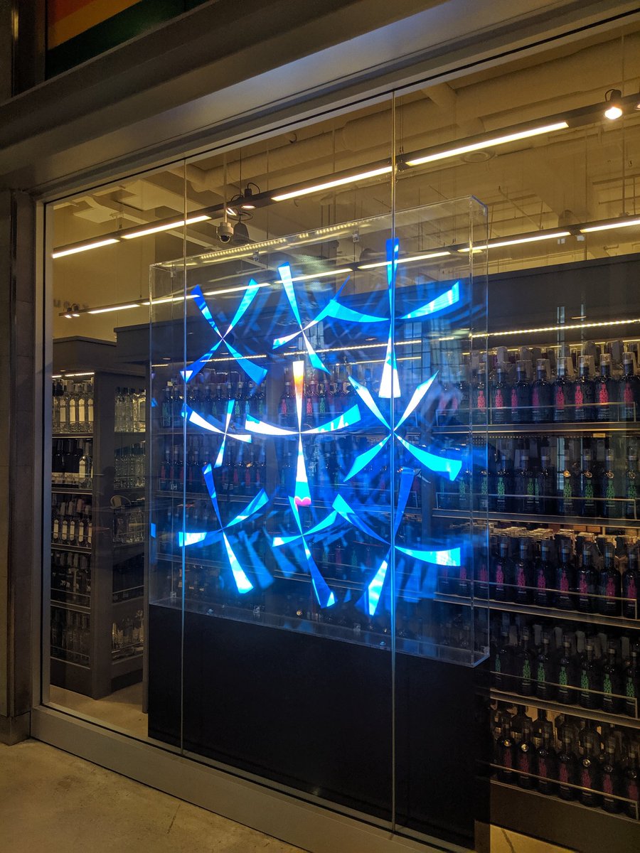 Hey <a href="/sixteennine/">16:9 - All Digital Signage, Some Snark</a>, it's those spinny things in the wild at the LCBO. Never thought I'd see them outside of a tradeshow.
