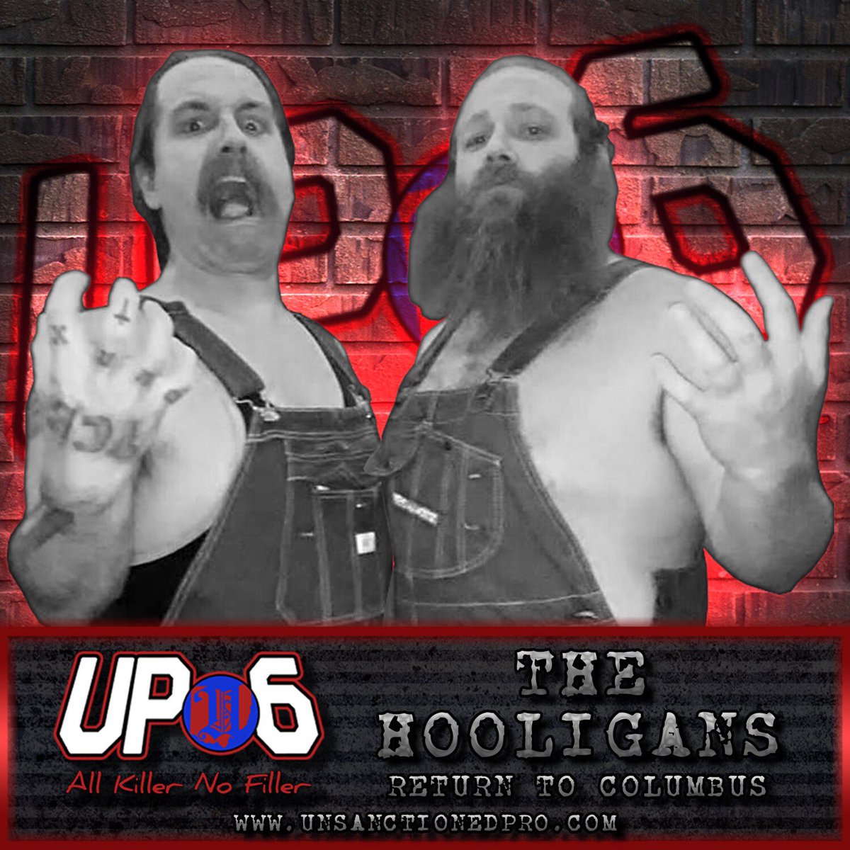 UnsanctionedPro's tweet photo. We’re starting a tag team tournament on 8/31! The first team entering the fray is none other than @hooliganoutlaws! #unsanctioned6 #unsanctionedpro #allkillernofiller #cbus #ohio #columbusohio #prowrestling #midwestterritory #indiewrestling #staylocalthinkglobal #onlyincbus https://t.co/UU0HKZ1OfT