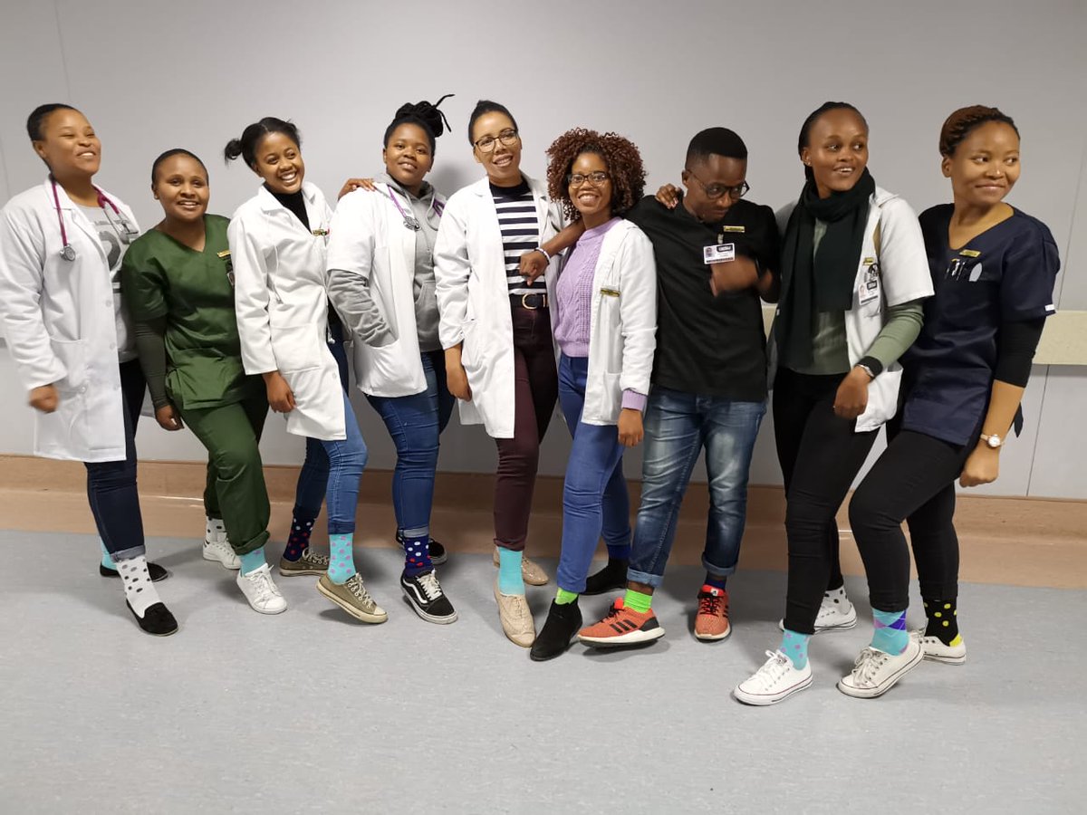 SliGumede2's tweet photo. Yesterday was such a success🌟
Mental well-being matters even as a doctor!✨
#CrazySocks4Docs
#Ithembafoundation
#WalterSisuluUniversity https://t.co/EHP254ulOB