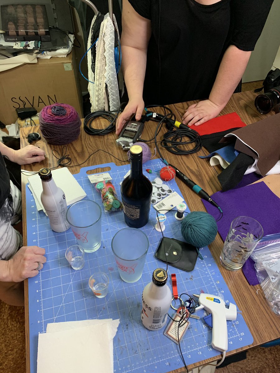 Goblinkatie's tweet photo. Weβve drank the first round of Carbombs and added the dimples to our project.
#TrashedCrafts #RockPunchAtl #DrunkenSockPuppets https://t.co/evT5jYUstm