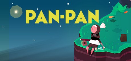 Pan-Pan thumbnail: a stylized person in a whimsical outfit sitting on the edge of a cliff.
