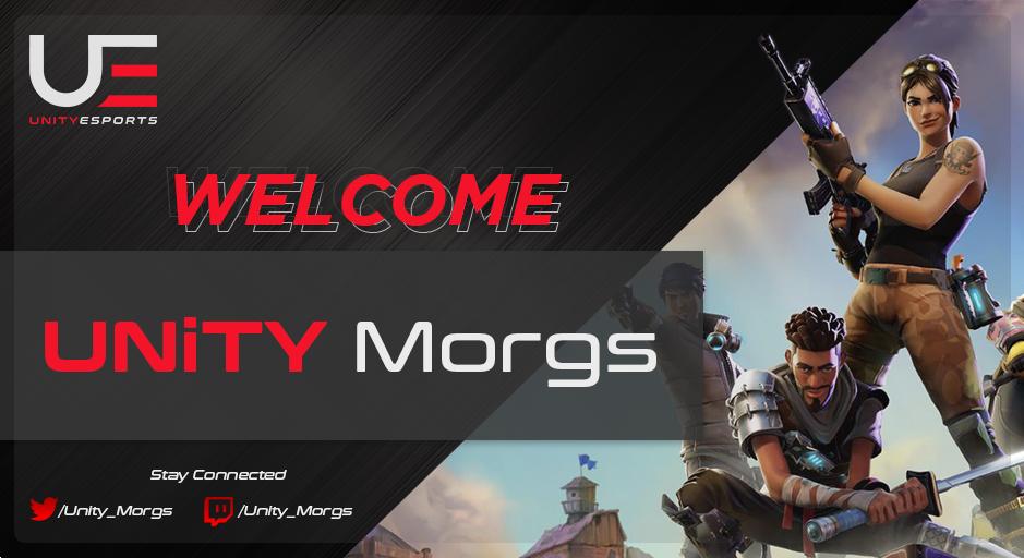 UnityEsportsF1's tweet photo. [ #Fortnite - #Announcement ]

Welcome @UNiTY_Morgs . The latest addition to our Fortnite roster.

Be sure to drop him a follow on Twitter and Twitch! 

#WelcomeToUnity https://t.co/0JiWcpJfmU