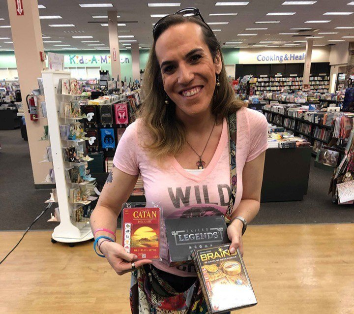 ExtraLifeJax's tweet photo. Thank you @devirgames , @teeturtlenews , @pegasusspiele for your donations for our #ITTD2019 event! @MissDirect22 wants to know: Catan you feel the love tonight? ...We're so sorry. We were paid to say that. https://t.co/4yEmqaXgpz