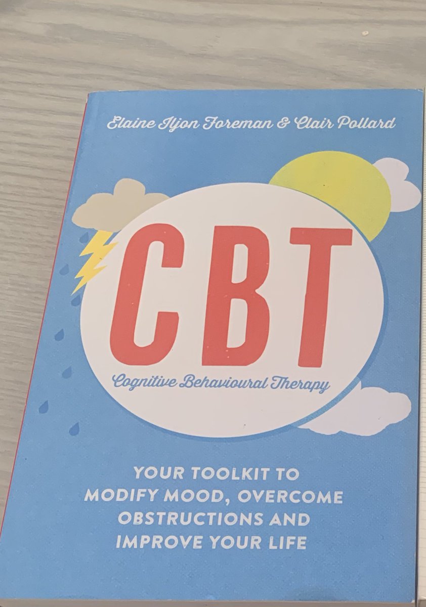 malanwilkinson's tweet photo. CBT - E. Foreman a C.Pollard. 'Da chi'n cael problemau cysgu / ffendio newid teimladau negyddol yn anodd? Llyfr gwerth chweil sy'n cynnig camau ar gyfer delio â sialensiau bywyd. Dwi'n dioddef o iselder.Mae'r llyfr yma wedi fy ngrymuso i newid fy mhatrymau meddwl @readingagency https://t.co/7myWGDwmyQ