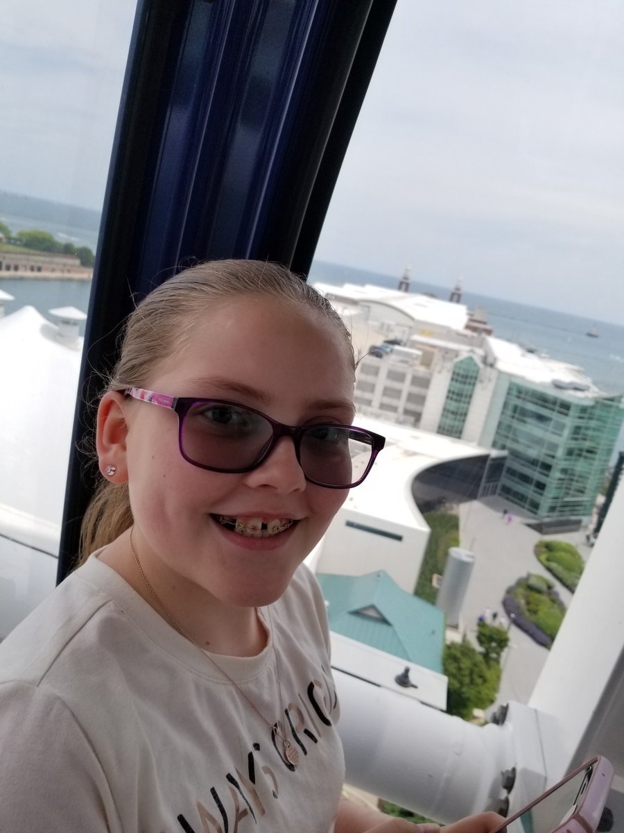 With my daughter on the Ferris Wheel at Navy Pier. What a view! #SummerIsHere #ChooseYourOwnAdventure #LoveBeingADad
