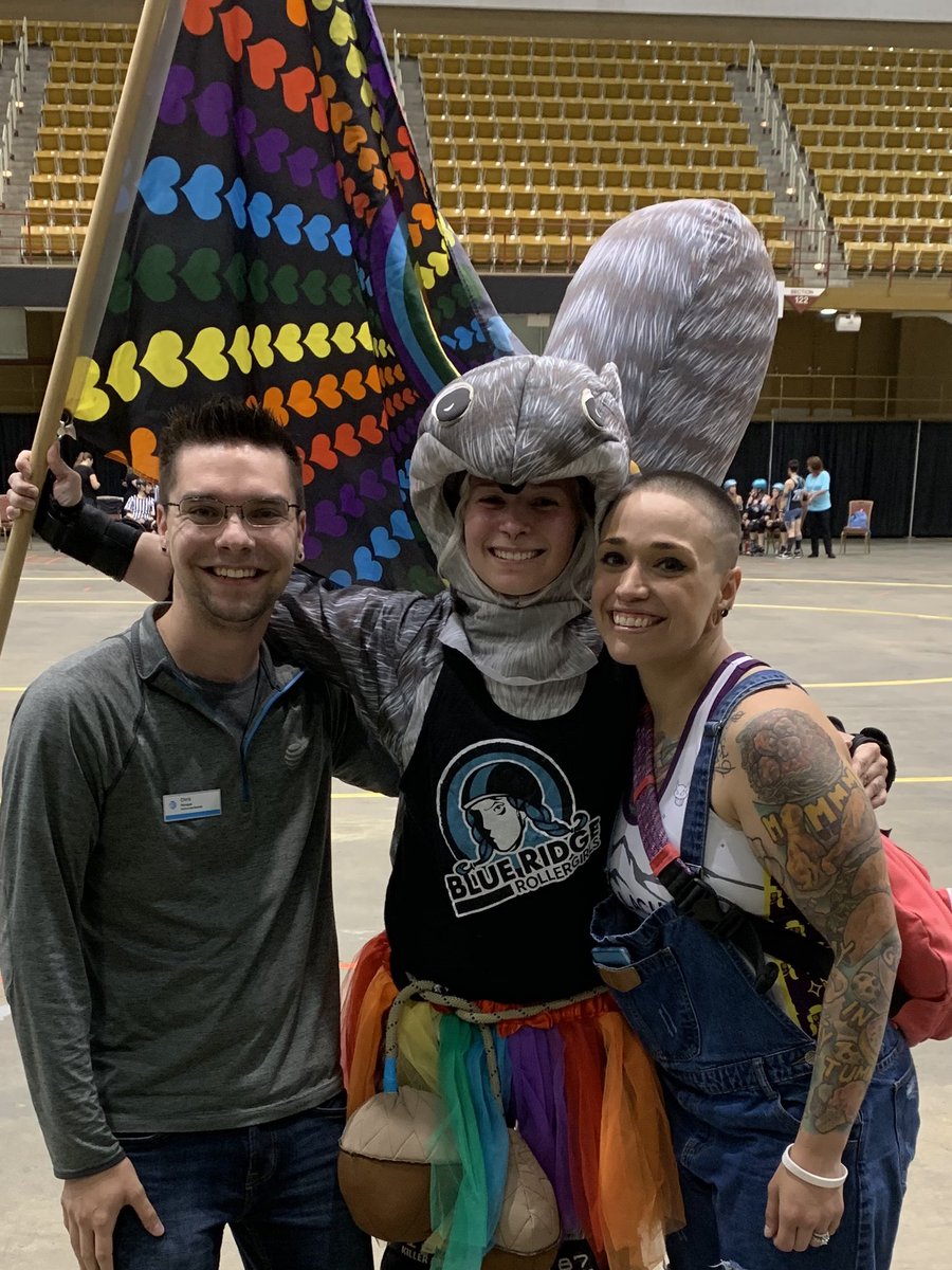 ashvilmallatt's tweet photo. Helping people get switched over to Fiber at the Blue Ridge Roller Derby in Asheville!! It was fun seeing the amazing Trish from Northlake skate! @LoganEaves2 #TheNotoriousOnes https://t.co/6H1ecAN93I