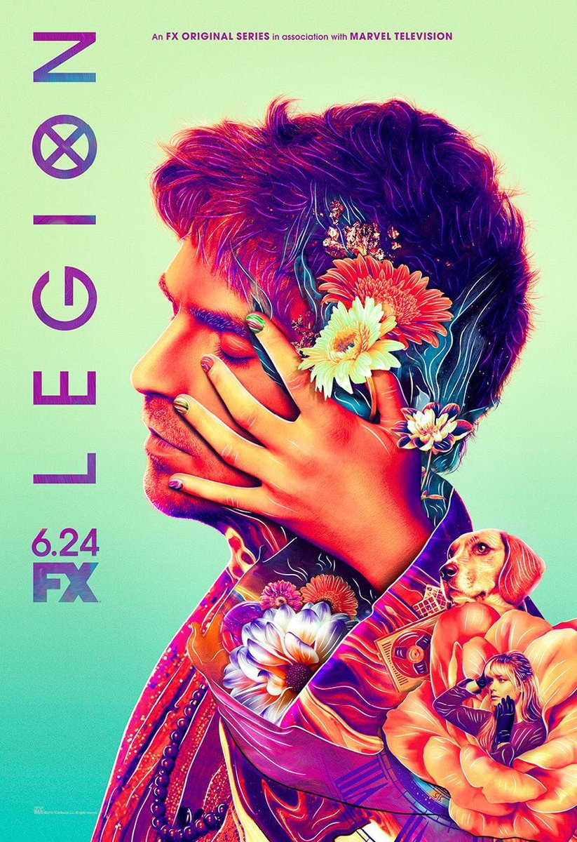 Legion Noah Hawley Season 3 Hot TV Series Psychedelic Silk Canvas Poster 24x36/'/'