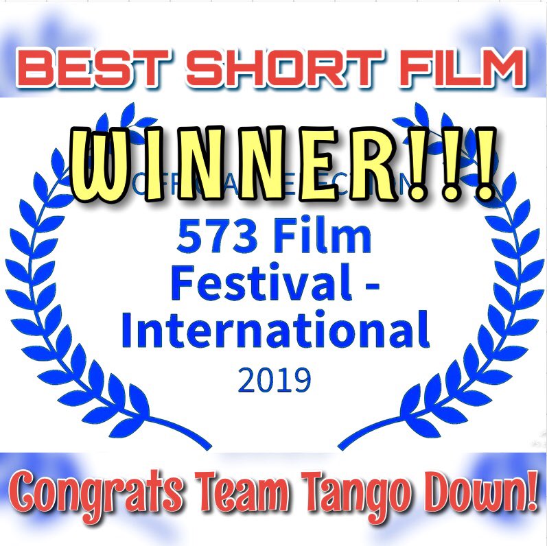 Congratulations Team Tango Down for winning BEST SHORT FILM at 573 Film Festival!!! Thank you <a href="/FOX2now/">FOX2now</a> @MilFamiliesMag <a href="/573Magazine/">573 Magazine</a> <a href="/yamduapp/">Yamdu</a> <a href="/firedeptcoffee/">Fire Dept. Coffee</a> <a href="/filmgrouch/">FilmGrouch</a> <a href="/CURNtheNERD/">CURN</a> <a href="/FaceKevlar/">FaceKevlar™️ Beard Company LLC</a> <a href="/Tae_ProduceNews/">Producer Tae</a> @AyeshaFOX2News <a href="/realRudyReyes/">Rudy Reyes</a>