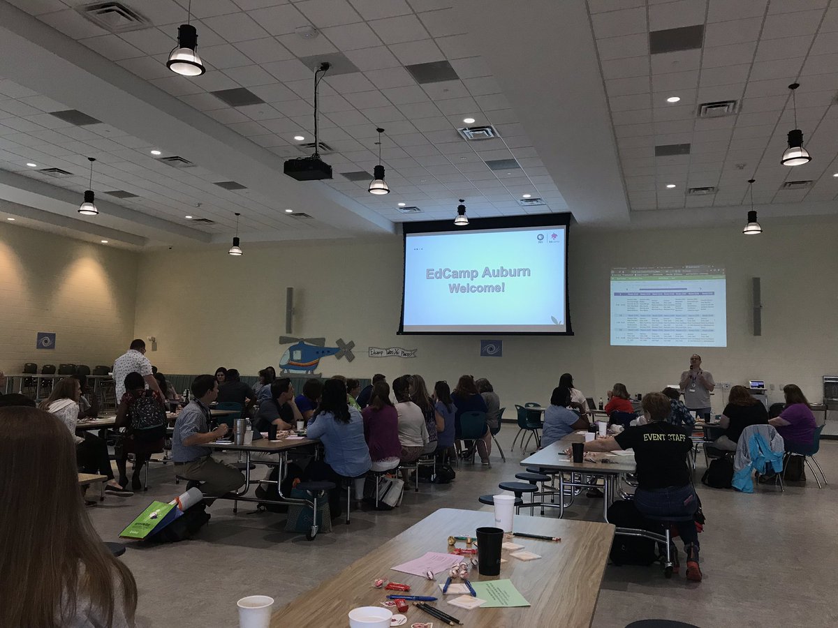 johnson_mcs's tweet photo. @EdCampAuburn was a huge success! Shoutout to all the teachers who gave up a Saturday in the summer to learn and grow! https://t.co/WvtzZdG4Bg