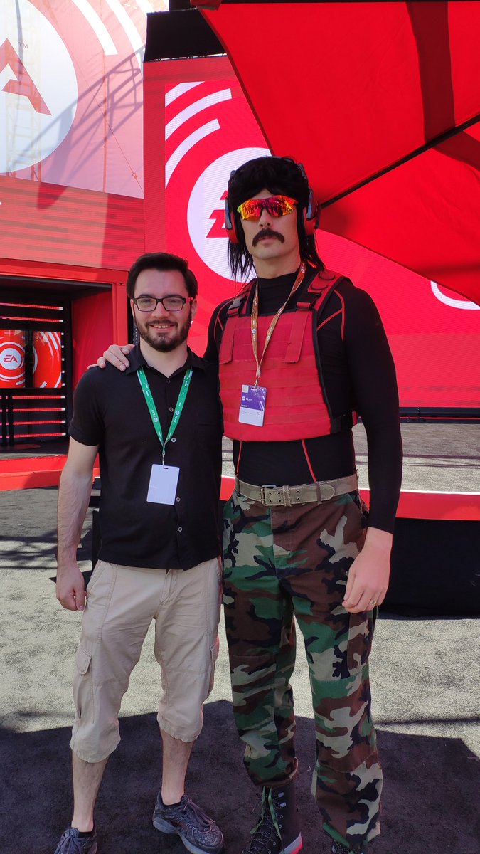 Met the one and only <a href="/drdisrespect/">Dr Disrespect</a> . Firm handshakes