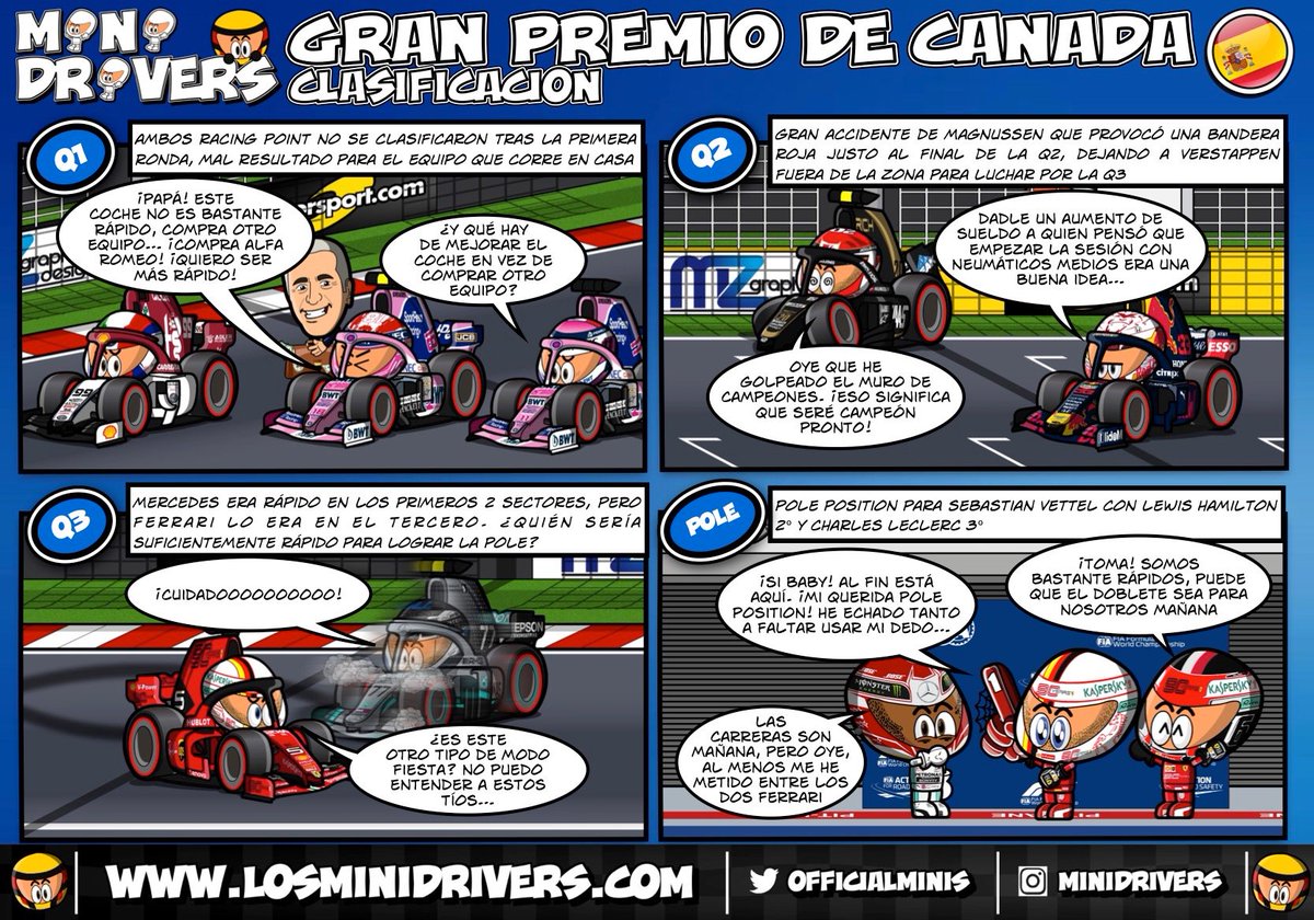 OfficialMinis's tweet photo. MiniDrivers - #F1 - #CanadianGP - Qualifying 

#Vettel #Hamilton #Leclerc 

https://t.co/JwVhlLjyp3 https://t.co/bUdbPQGRvx