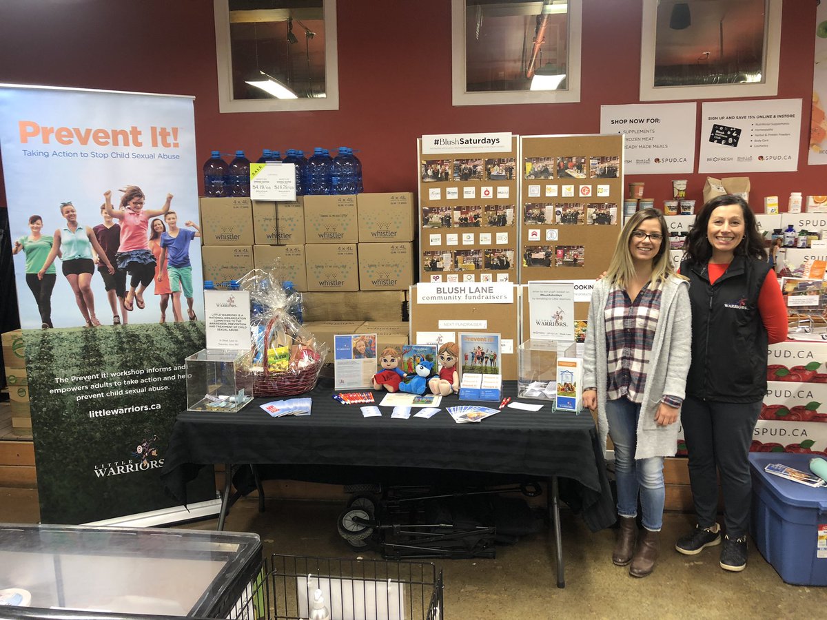 #BlushSaturdays continues with <a href="/LittleWarriors/">Little Warriors</a>. Stop by Blush Lane #yeg today to learn more about the vital work they do in our community promoting awareness, prevention and treatment of child sexual abuse.